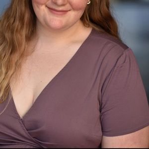 Torrid V-neck blouse